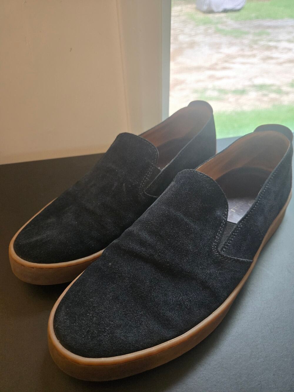 brunomagli loafers slip on suede size 11M made in Italy.